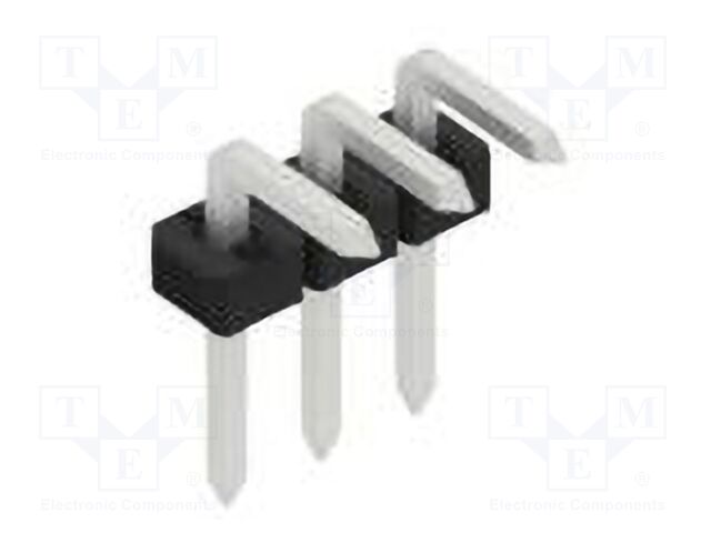 Connector: pin strips; pin header; male; PIN: 3; 2mm; THT; 1x3; 100V