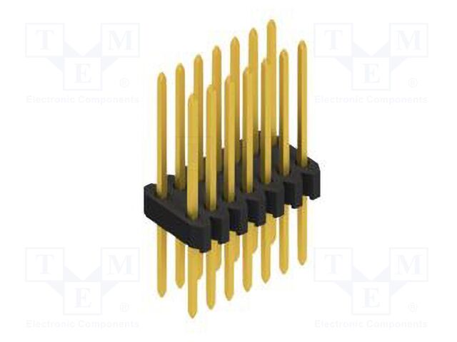 Connector: pin strips; pin header; male; PIN: 14; 1.27mm; THT; 2x7