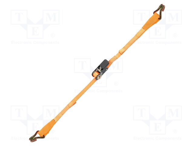 Fastening belt; L: 5m; Width: 25mm; Kit: plunger clamps