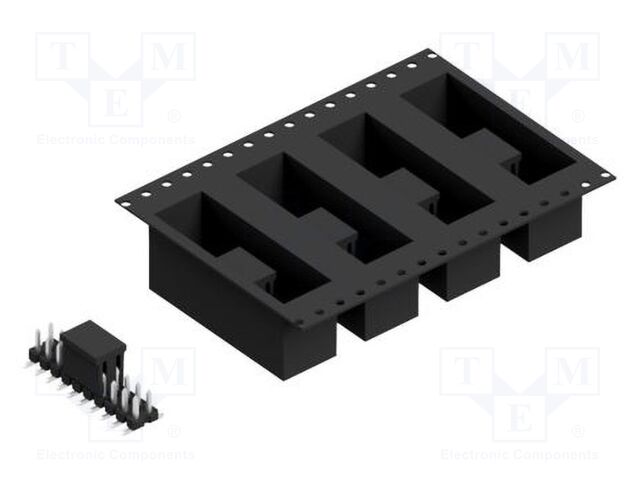 Connector: pin strips; pin header; male; PIN: 20; 2.54mm; SMT; 2x10
