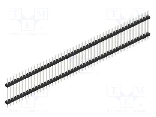 Connector: pin strips; pin header; male; PIN: 48; 2mm; THT; 1x48