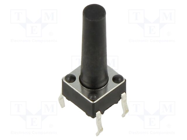 Microswitch TACT; SPST; Pos: 2; 0.05A/12VDC; THT; 2.45N; 6x6x3.5mm