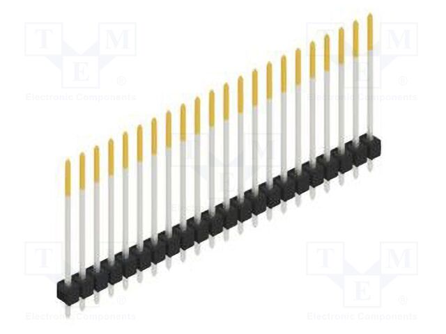 Connector: pin strips; pin header; male; PIN: 22; 2.54mm; THT; 1x22