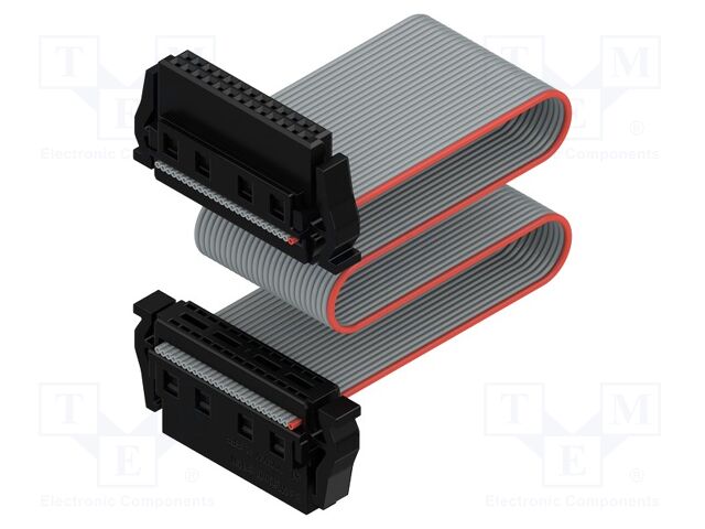 Ribbon cable with IDC connectors; Contacts ph: 1.27mm; PIN: 2x13