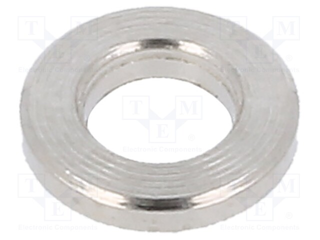 Spacer sleeve; 1mm; cylindrical; brass; nickel; Out.diam: 6mm