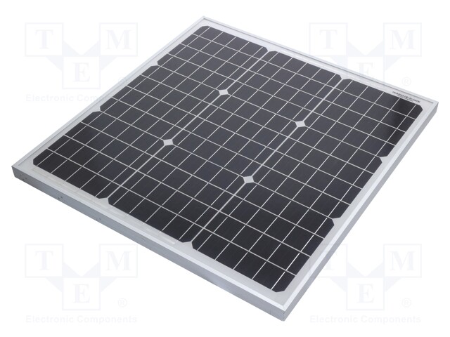Photovoltaic cell; monocrystalline silicon; 540x510x25mm; 40W