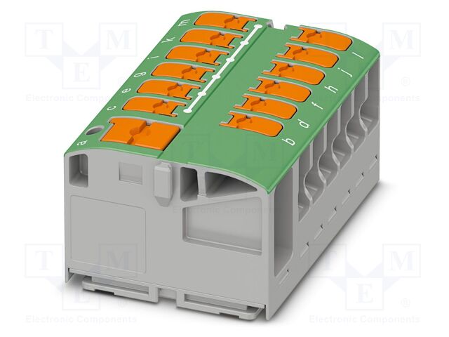 Splice terminal: rail; 24A; 450V; push-in; PA; L: 21.7mm; 0.14÷4mm2