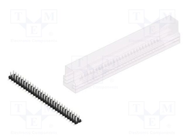 Connector: pin strips; pin header; male; PIN: 56; 2.54mm; SMT; 2x28