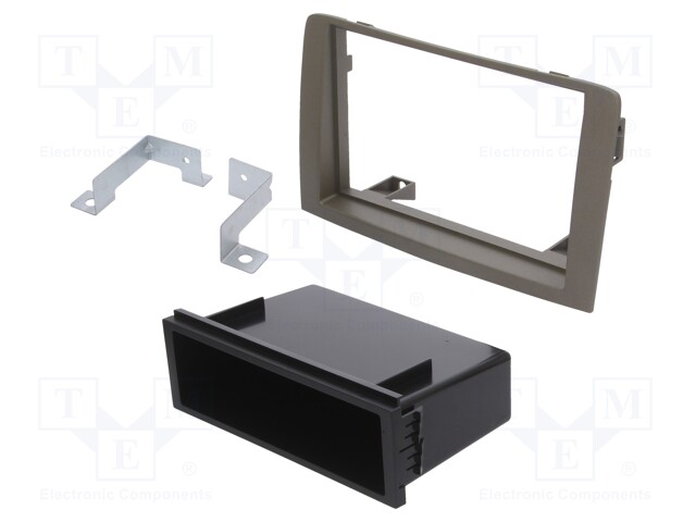 Radio mounting frame; Lancia; 2 DIN; anthracite