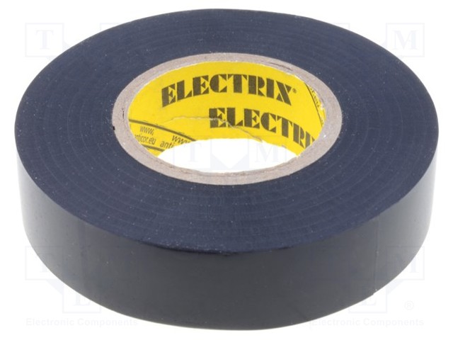 Tape: electrical insulating; W: 19mm; L: 20m; D: 0.19mm; black; 380%