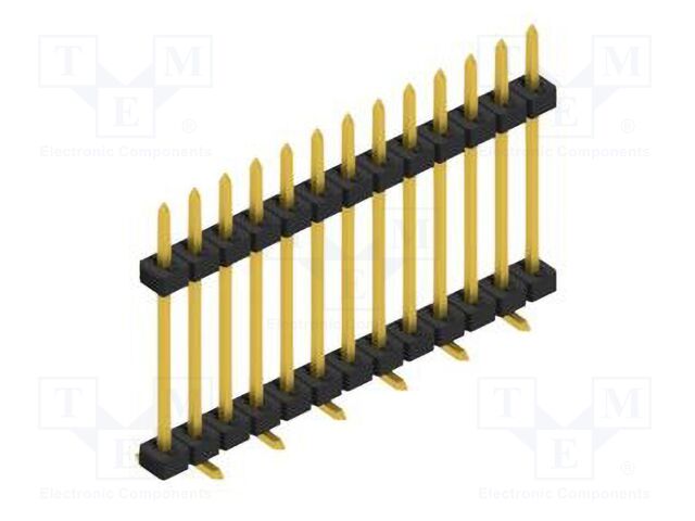 Connector: pin strips; pin header; male; PIN: 13; 2mm; SMT; 1x13