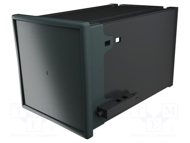 Enclosure: panel; X: 96mm; Y: 96mm; Z: 124mm; ABS + PC,PPO; black