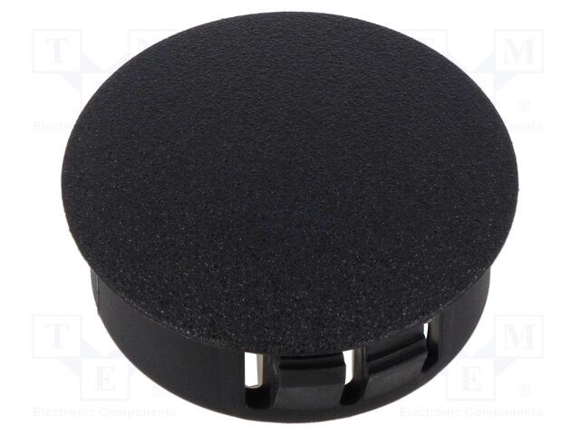 H: 11.8mm; Wall thick: 3.2mm; black; Ømount.hole: 27.9mm; polyamide