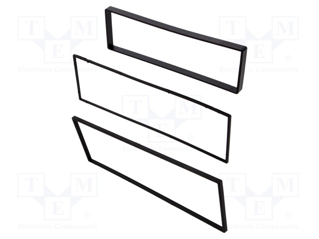 Radio mounting frame; Citroën,Peugeot; 1 DIN; black