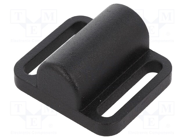 Locator; for spring latches; W: 46mm; Mat: zinc alloy; Øhole: 8mm