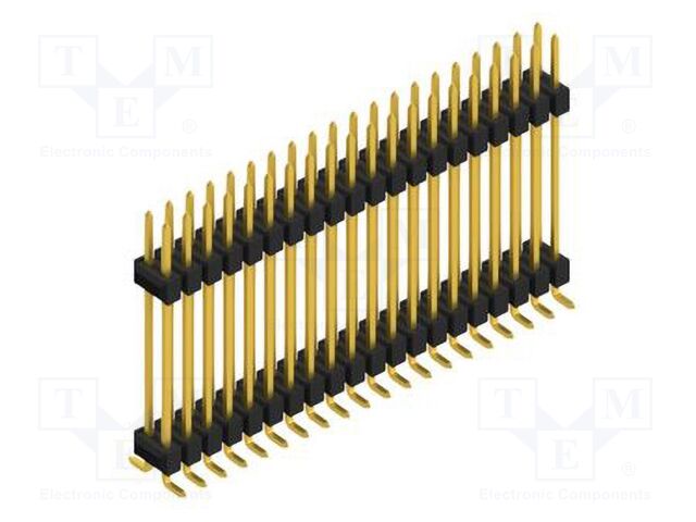 Connector: pin strips; pin header; male; PIN: 40; 2.54mm; SMT; 2x20