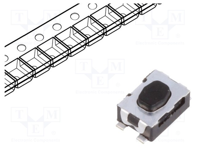 Microswitch TACT; SPST-NO; Pos: 2; 0.05A/32VDC; SMT; none; 1.2N