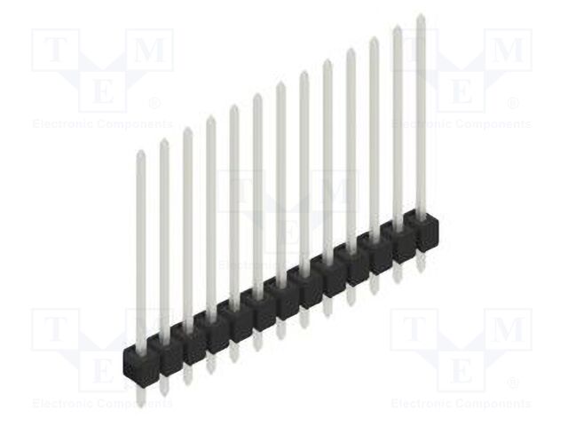 Connector: pin strips; pin header; male; PIN: 13; 2.54mm; THT; 1x13