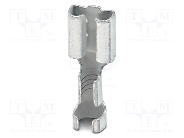 Non-insulated; Body: silver; Tip: flat