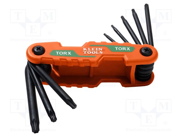 Wrench: imbus Torx®-set; Chrom-vanadium steel; compact; 8pcs.