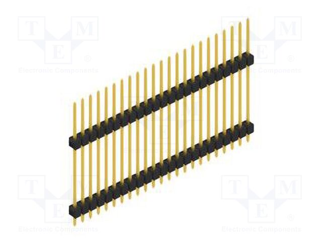 Connector: pin strips; pin header; male; PIN: 23; 2.54mm; THT; 1x23
