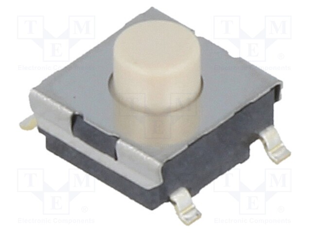 Microswitch TACT; SPST-NO; Pos: 2; 0.05A/24VDC; SMT; none; 1.47N