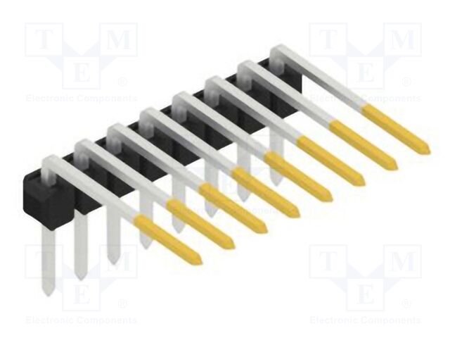 Connector: pin strips; pin header; male; PIN: 8; 2.54mm; THT; 1x8