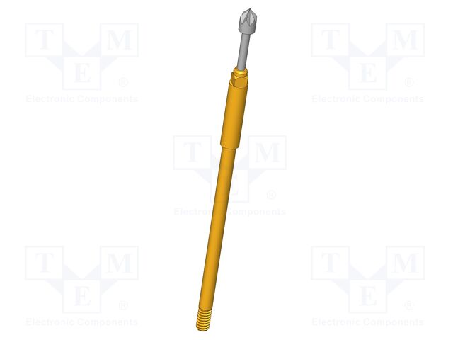 Test needle; Operational spring compression: 4mm; 5A; Ø: 2mm