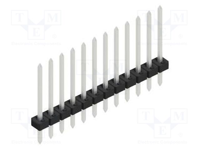 Connector: pin strips; pin header; male; PIN: 12; 2mm; THT; 1x12