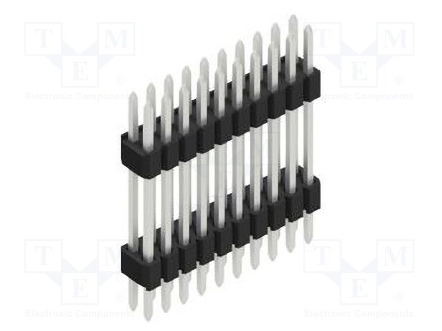 Connector: pin strips; pin header; male; PIN: 20; 1.27mm; THT; 2x10