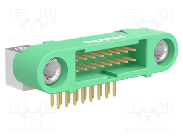 Pin Header, R/A, Wire-to-Board, 1.25 mm, 2 Rows, 16 Contacts, Through Hole Right Angle