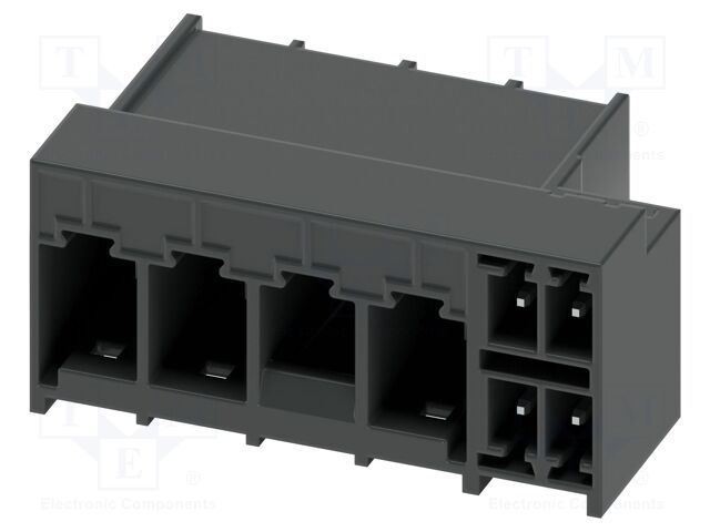 PCB hybrid header, nominal cross section: 6 mm?, color: blac