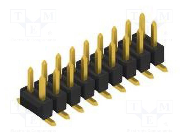 Connector: pin strips; pin header; male; PIN: 18; 2.54mm; SMT; 2x9