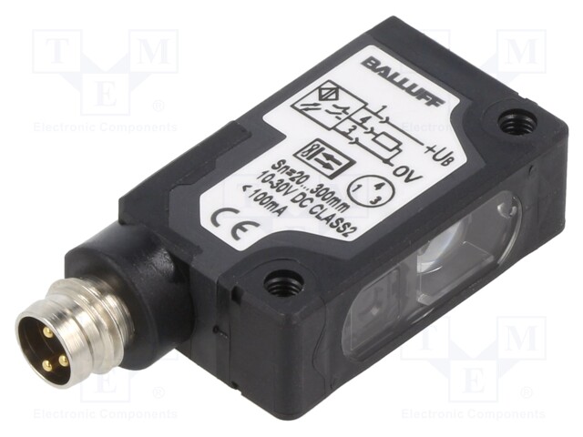 Sensor: photoelectric; Range: 20÷300mm; PNP NO / NC; 100mA; PIN: 3