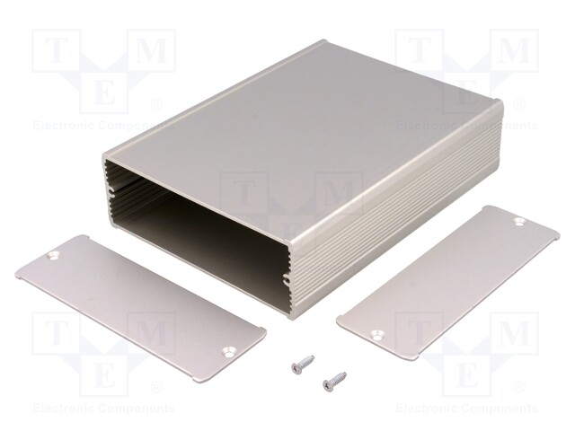 Enclosure: with panel; TUF; X: 120mm; Y: 160mm; Z: 42mm; aluminium