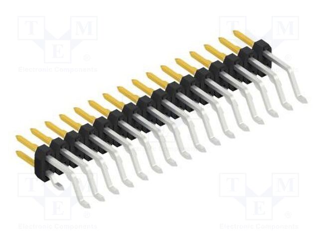 Connector: pin strips; pin header; male; PIN: 32; 2mm; SMT; 2x16