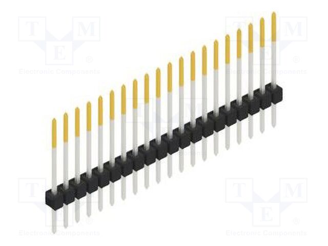 Connector: pin strips; pin header; male; PIN: 20; 2.54mm; THT; 1x20