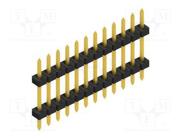 Connector: pin strips; pin header; male; PIN: 12; 2mm; THT; 1x12