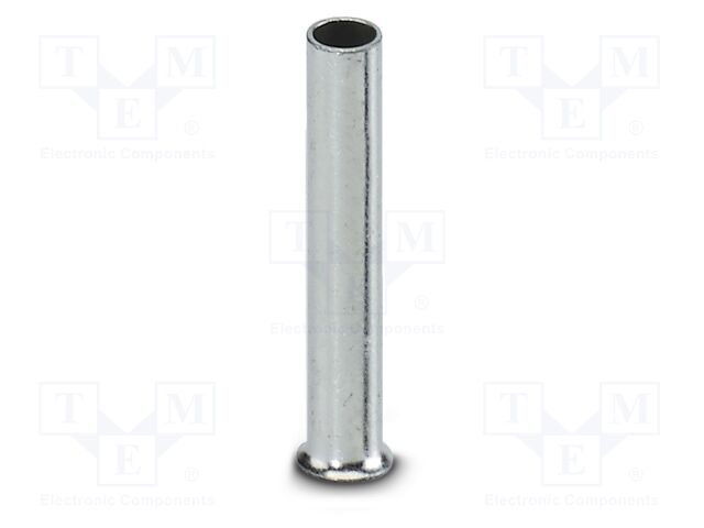 Tip: bootlace ferrule; non-insulated; copper; 1.5mm2; tinned; 12mm