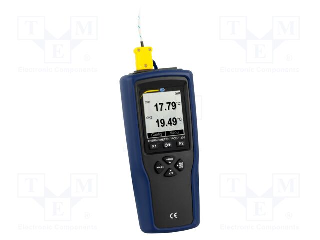 Meter: temperature; LCD; -200÷1370°C; IP52; 173x38x71mm