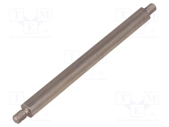Screwed spacer sleeve; 90mm; Ext.thread: M5; hexagonal