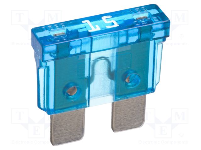 Fuse: fuse; 15A; 32VDC; automotive; 19.2mm; 19.2x5.2x19.2mm