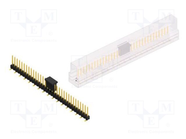 Connector: pin strips; pin header; male; PIN: 33; 2.54mm; SMT; 1x33