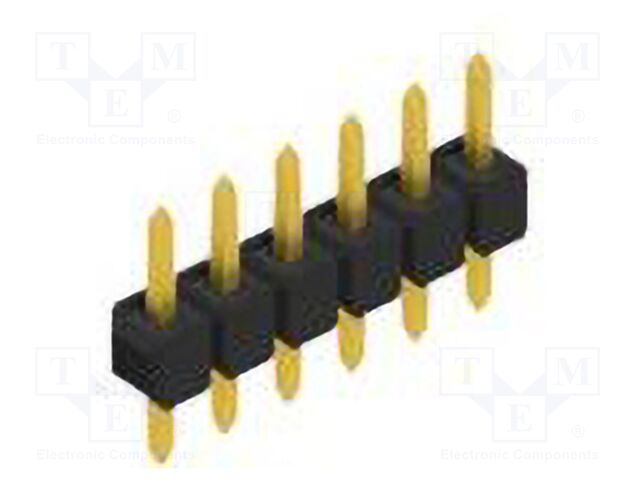 Connector: pin strips; pin header; male; PIN: 6; 2.54mm; THT; 1x6