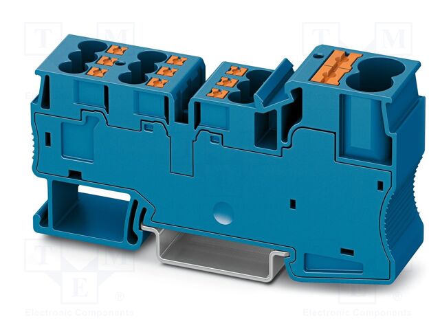 Splice terminal: rail; PT; 32A; 1kV; push-in; PA; L: 42.4mm; 0.5÷6mm2