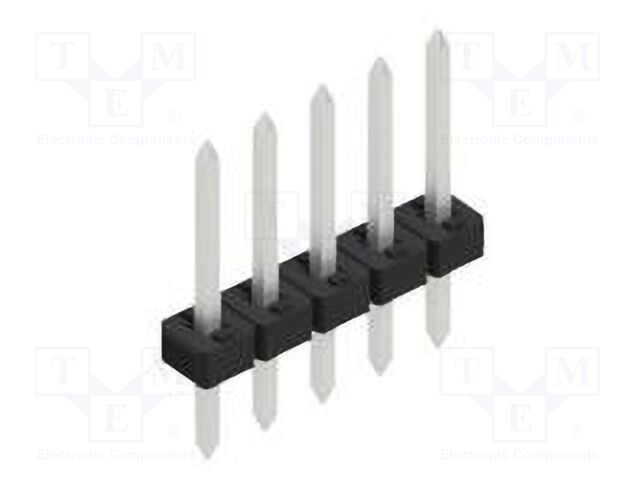 Connector: pin strips; pin header; male; PIN: 5; 2mm; THT; 1x5; 100V
