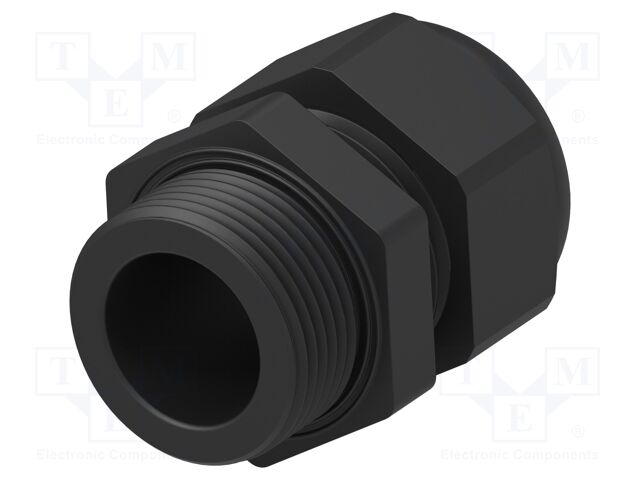 Cable gland; without nut; PG16; IP68; Mat: polyamide; black
