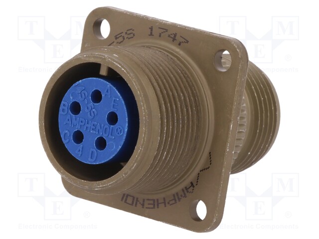 Connector: circular; Series: 97; socket,plug; female; PIN: 5; 13A