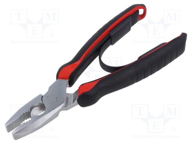 Pliers; universal; return spring; 205mm