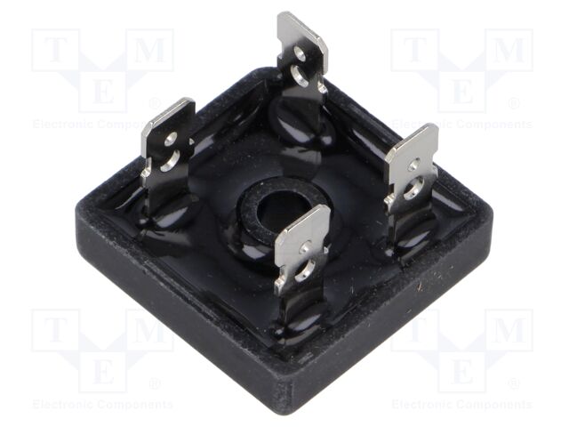 Bridge Rectifier Diode, Single Phase, 400 V, 25 A, Module, 1.1 V, 4 Pins
